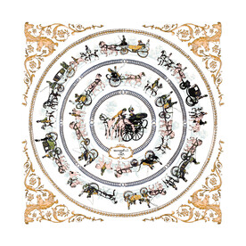 大牌  方巾  数码印花