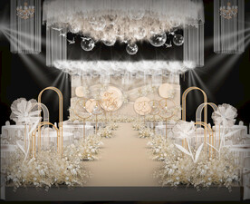 香槟色婚礼仪式区