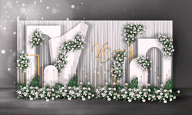 白色婚礼迎宾区