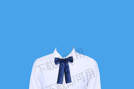 证件照白色衬衫