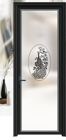 高清分层透明底平开门写真图