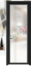 高清分层透明底平开门打印图