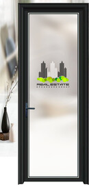 高清分层透明底平开门写真图