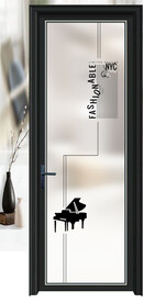 高清分层透明底平开门打印图