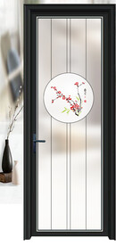 高清分层透明底平开门写真图