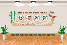 老有所养 养老文化墙