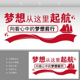 梦想奋斗文化墙  