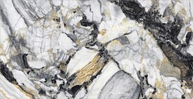 爵士白 黑白金高清大理石瓷砖