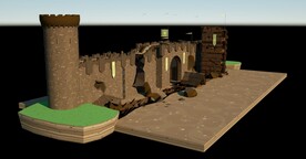 Lowpoly 城堡 城墙