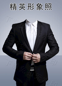 男士形象照半身证件照公司展示照