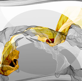 晶瓷画 抽象画 线条