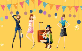 服装店工装背景