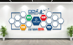 员工风采企业文化墙