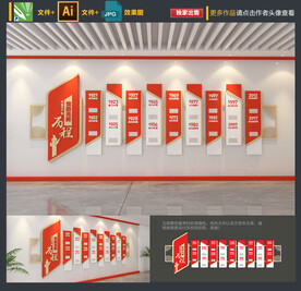 党的光辉历程文化墙