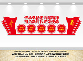 老西藏精神文化墙