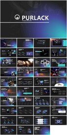 紫色杂志风演出活动工作PPT