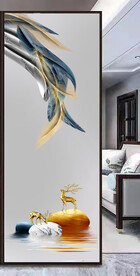 高清分层透明底玄关打印图