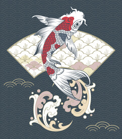 鲢鱼 国潮风装饰画