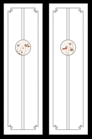 高清分层透明底推拉门写真图