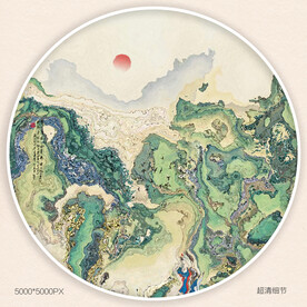 水墨山水装饰画