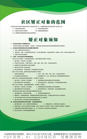 社区矫正对象须知