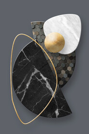 装饰画 大理石纹理 意大利灰