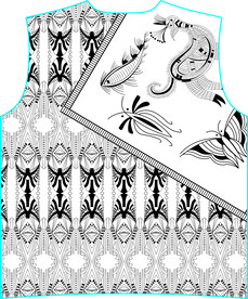 大牌  方巾  数码印花