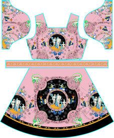 大牌  方巾  数码印花