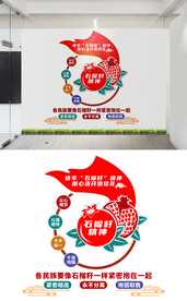 民族团结石榴籽精神文化墙设计