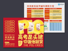 高考招生宣传单