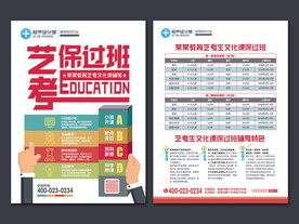 艺考生文化课保过班招生宣传单