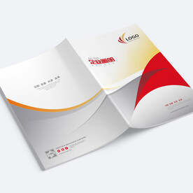 红色企业画册封面