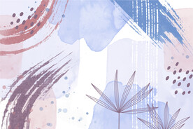 抽象手绘水彩画