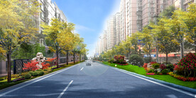市政道路效果图 城市改造