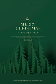 简约圣诞主题海报