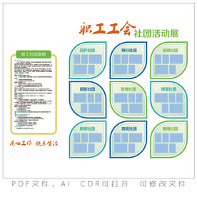 工会社团活动展社团建设