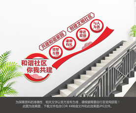 社区楼梯文化墙