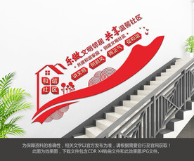 社区楼梯文化墙