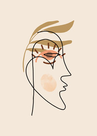 装饰画 晶瓷画 抽象人物