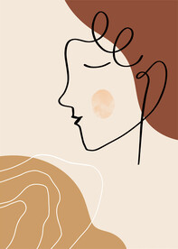 装饰画 晶瓷画 抽象美女