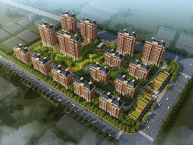 住宅小区鸟瞰图