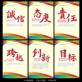 企业文化展板 