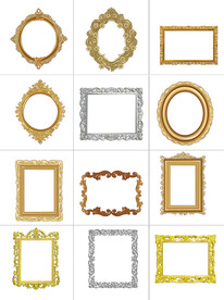 欧式花纹边框