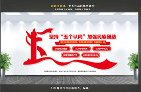 五个认同文化墙
