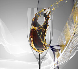 装饰画 晶瓷画 红酒杯