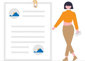 扁平化矢量人物插画