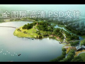 树林草坪公园鸟瞰航拍