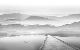 新中式水墨山水画