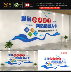 职业教育文化墙