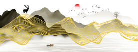 新中式山水画